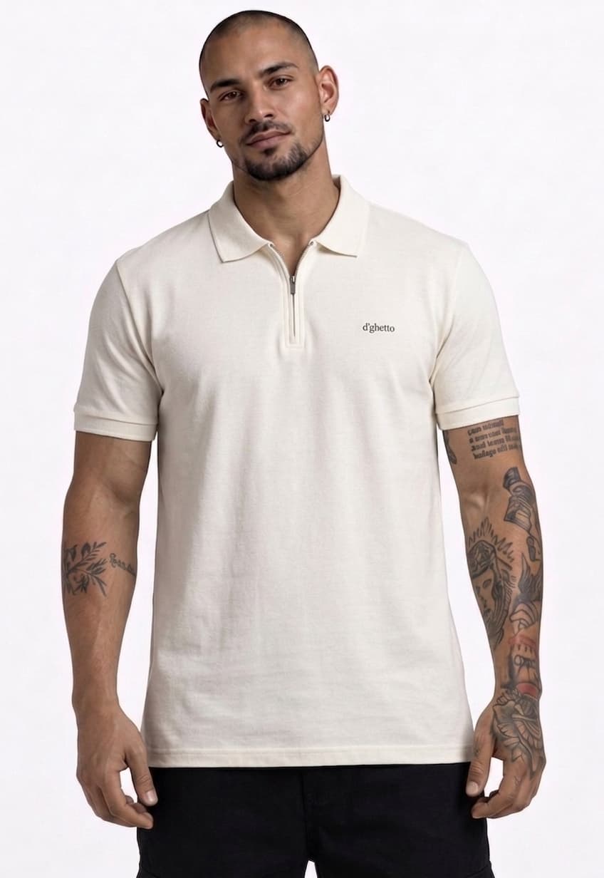 Camisa Polo no Suedine