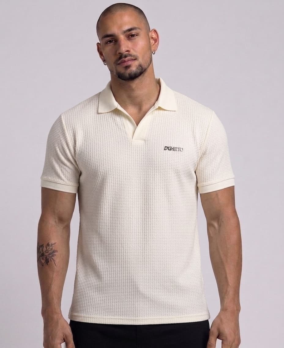 Camisa Polo Texturizada